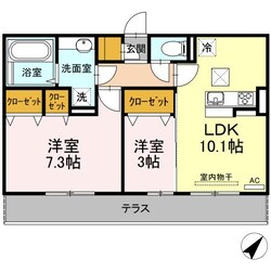 クレストKの物件間取画像